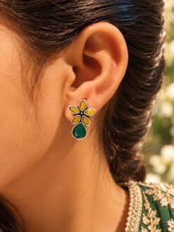 Oxidized German Silver Trishul Stud Earrings for Girls | Perfect Daily-Wear Jewellery