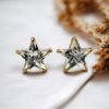 Star Shape Cubic Zirconia Stud Earrings | Star-inspire Ad Earring for Girls