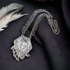 Silver Plated Floral Art Pendant Necklace | Adorable Oxidized Jewellery