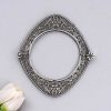 Floral Art Oxidized Bangle | Best Silver Replica Openable Kada For Girls