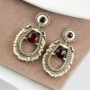 Handmade Silver Antique Chandbali With Stone & Pearl Work