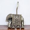 Oxidized Elephant Earrings - Silver Look Dailywear Hook Earring