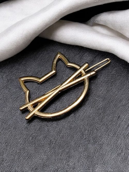 Kitty Charm Hair Accessories | Cat Face Delight Hair Clips