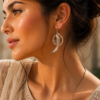 Peacock Earrings | Affordable German Silver Hook Dangler Jewelry