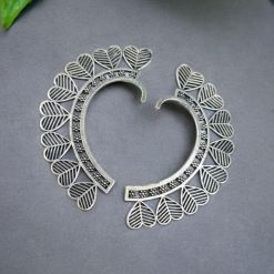 Antique Silver Earcuff | Heart Shape Ear cuff | Silver Replica Earrings