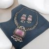 Antique Elephant Design Hasali Necklace Set | Vintage Jewelry
