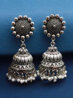 Oxidized Jhumka | Reasonable German Silver Jhumkli Earrings