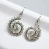 Light Weight Earrings | Unique Oxidized Silver Plated Hook Style Jewelry