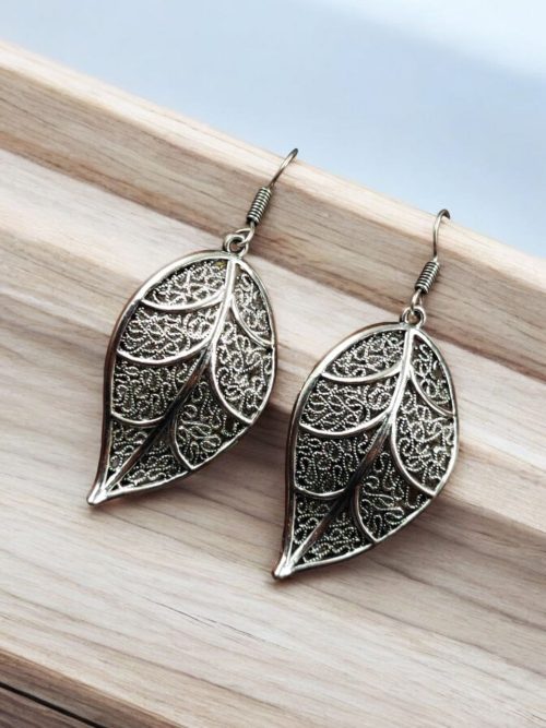 Oxidized leaf Earrings | Affordable Dangler Casual Wear Jewelry