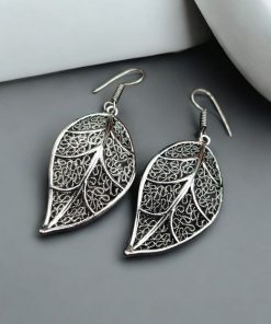 Oxidized leaf Earrings | Affordable Dangler Casual Wear Jewelry