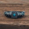 Silver Look Bangle | Free Size Openable Kada | Oxidized Bracelet