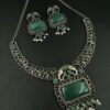 Antique Elephant Design Hasali Necklace Set | Vintage Jewelry