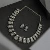Silver Replica Choker Set | Best Designer Oxidized Necklace with Earrings