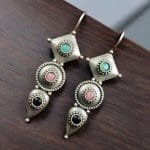 Silver Antique Replica Earrings | Affordable Hook Style Earring