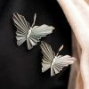 Silver Replica Butterfly Earrings | Hook Style Casual Wear Jewelry