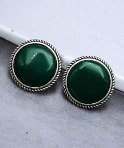 Stone Studs | Silver Look alike Earrings | Partywear Jewelry