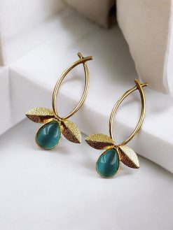 Gold Plated Indian Contemporary Earrings – Perfect for Any Occasion