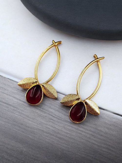Gold Plated Indian Contemporary Earrings – Perfect for Any Occasion