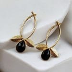 Bulk 342 Gold Plated Indian Contemporary Earrings – Perfect for Any Occasion - "Black"