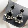 Premium Silver Replica Earrings | Best Monalisa Stones Oxidised Dangler Earring