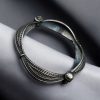 Silver Replica Bangle | Square Bracelet | Best Free Size Openable Kada