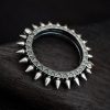 Traditional Silver look Kada | Unique Spikes Design Bracelet / Bangles