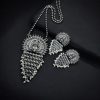 Silver Replica Lord Durga Pendant Set | Unique Navratri Special Necklace