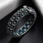 Antique Look Oxidised Kada Bracelet For Girls | Best Silver Replica Bangle