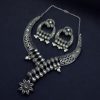 Silver Replica Hasali Necklace | Antique Designer Oxidized Jewelry