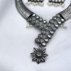 Silver Replica Hasali Necklace | Antique Designer Oxidized Jewelry
