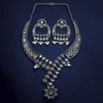 Silver Replica Hasali Necklace | Antique Designer Oxidized Jewelry