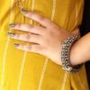 Antique Look Oxidised Kada Bracelet For Girls | Best Silver Replica Bangle 9 Antique Look Oxidised Kada Bracelet For Girls | Silver Replica Bangle