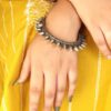 Traditional Silver look Kada | Unique Spikes Design Bracelet / Bangles 6 Traditional Silver look Kada | Unique Spikes Design Bracelet / Bangles