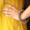 Traditional Silver look Kada | Unique Spikes Design Bracelet / Bangles 8 Traditional Silver look Kada | Unique Spikes Design Bracelet / Bangles