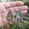 Silver Replica Hand-painted Earrings - Unique Dangler Hook Style Jewellery 21 photo 2025 11 15 15 36 59