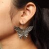 Silver Replica Butterfly Earrings | Hook Style Casual Wear Jewelry
