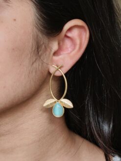 Gold Plated Indian Contemporary Earrings – Perfect for Any Occasion