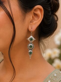 Silver Antique Replica Earrings | Affordable Hook Style Earring