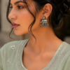 Silver Replica Elephant Stud | Adorable Light Weight Oxidized Earrings 24 1056111c d6d9 4570 9d72 235bde8f1a09