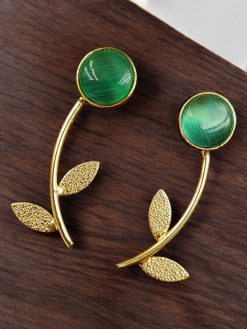 Flower Style Contemporary Earrings | Best Gold-Plated Premium Jewelry