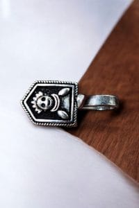 Traditional Oxidised Nosepins | Adorable Silver Plated Non-Piercing Nose Pin