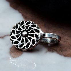 Non-Piercing Nosepin in Oxidised Silver Plated | Best Nose Accessories