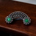 Bulk 20 Marathi Nosepin | Oxidised Maharashtrian Nosepin | Best Non-Piercing Nose ring - " Green"