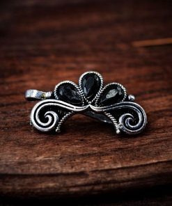 Silver Plated Marathi Nath Best Press Nosepin in Traditional Maharashtrian Style Non Piercing