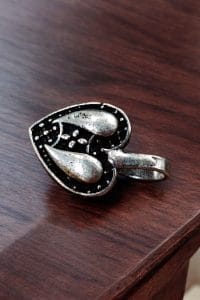 Oxidised Heart Shape Nosepin | Non Piercing Nose-Ring | Best Nose Accessories