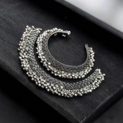 Oxidised Silver Ghunghroo Anklet | Traditional Brass Based Ghunghru Payal For Girls