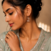 Moon Star Earrings | Adorable Light Weight German Silver Hook Earring