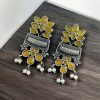 Silver Replica Earring | Antique Touch Oxidised Stud | Unique Silver Jewelry