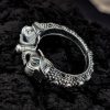 Silver Replica Designer Elephant Bracelet / Kada | Oxidized Bangles