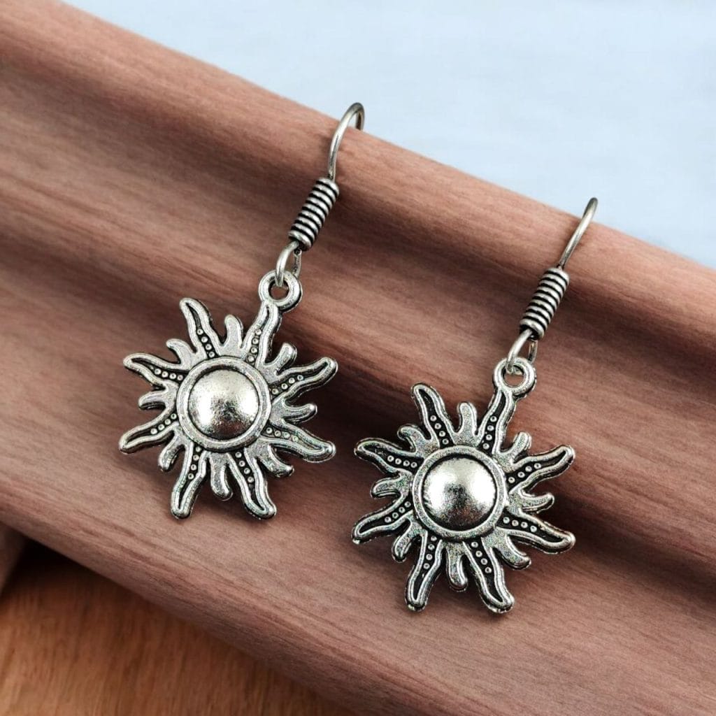 Bulk 740 Sun Earrings | Adorable Premium Quality German Silver Hook Earring